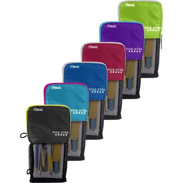 Five Star Stand N Store Pencil Pouch Assorted 4.5x8in